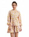 Amazon Brand - Eden & Ivy Women Cotton Regular Fit Top and Shorts Night Suit (Night Wear | Co-ord Set | Lounge Wear Set)...