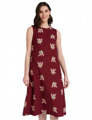 Amazon Brand - Eden & Ivy Women's Cotton A-Line One Piece Midi Dress
