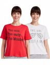 Amazon Brand - Eden & Ivy Women's Cotton Half Sleeve Round Neck Regular Fit T-Shirt (Pack of 2)...
