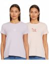 Amazon Brand - Eden & Ivy Women's Cotton Stretch Half Sleeve Round Neck Regular Fit T-Shirt (Assorted Prints | Pack of 2)...