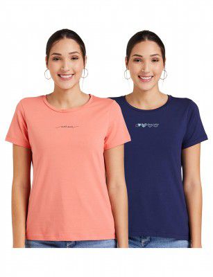Amazon Brand - Eden & Ivy Women's Cotton T-Shirt (Pack of 2)