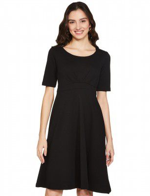 Amazon Brand - Eden & Ivy Women's Crepe Skater One Piece Knee-Length Dress