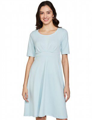 Amazon Brand - Eden & Ivy Women's Crepe Skater One Piece Knee-Length Dress