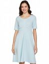 Amazon Brand - Eden & Ivy Women's Crepe Skater One Piece Knee-Length Dress...