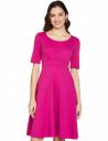 Amazon Brand - Eden & Ivy Women's Crepe Skater One Piece Knee-Length Dress...