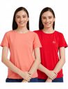 Amazon Brand - Eden & Ivy Women's Regular T-Shirt (Pack of 2)...