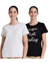Amazon Brand - Eden & Ivy Women's Solid Regular T-Shirt (Pack of 2)...