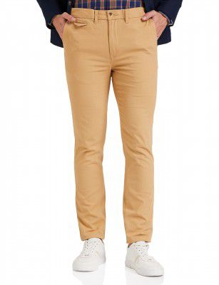 Amazon Brand - House & Shields Men Flexi Waist Regular Casual Pants
