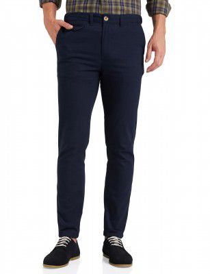 Amazon Brand - House & Shields Men Flexi Waist Regular Casual Pants