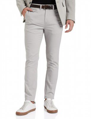 Amazon Brand - House & Shields Men's Flexi Waist Regular Casual Pants (A22-HS-CTR-100_Lt. Grey1_30)