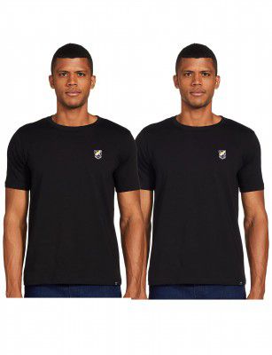 Amazon Brand - House & Shields Men's Regular Round Neck T-Shirt (Pack of 2)