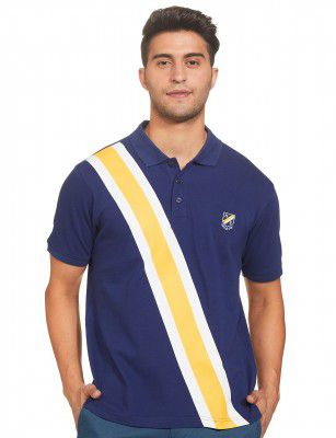 Amazon Brand - House & Shields Men's Striped Regular Fit Polo Shirt