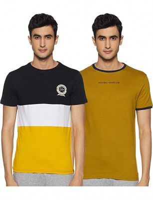 Amazon Brand - House & Shields Mens Solid Regular Fit T-Shirt