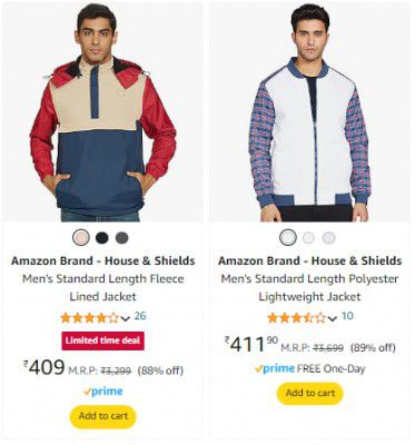 Amazon Brand - House & Shields Upto 90% Off On Jacket