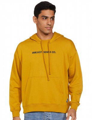 Amazon Brand - INKAST Men Cotton Oversized Hooded Sweatshirt