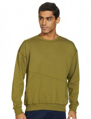 Amazon Brand - INKAST Men Crew Neck Cotton Oversized Fit Sweatshirt