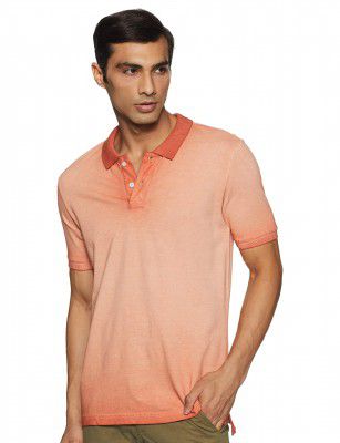 Amazon Brand - INKAST Men's Solid Regular Fit Polo Shirt