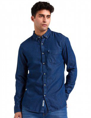 Amazon Brand - INKAST Men's Solid Slim Fit Casual Shirt