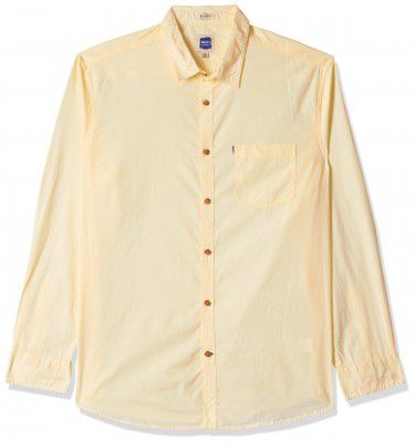 Amazon Brand - INKAST Men's Solid Slim Shirt (SS20IKDDNFS-10_Pear Sorbet 2XL)