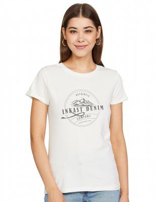 Amazon Brand - INKAST Women Cotton Regular Fit T-Shirt