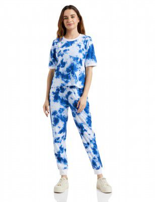 Amazon Brand - INKAST Women Women's Cotton Tie-Dye Regular Fit Co-ord Set
