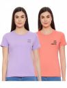 Amazon Brand - INKAST Women's Cotton Regular Fit T-Shirt (Pack of 2)...