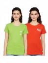 Amazon Brand - INKAST Women's Regular Fit Cotton T-Shirt (Pack of 2)...