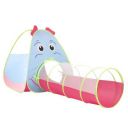 Amazon Brand - Jam & Honey 2 in 1 Elephant Tent for Kids | Pop-up and Play | Tent with Tunnel...