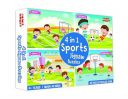 Amazon Brand - Jam & Honey 4 in 1 Sports - Puzzles for Kids | Educational Toy for Cognitive Development | Vibrant Colors...