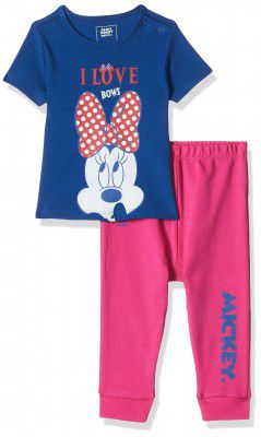 Amazon Brand - Jam & Honey Baby-Boys and Girls 100% Soft & Pure Cotton Long Sleeve Tee with Jogger - Unisex Clothing Set