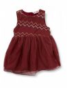 Amazon Brand - Jam & Honey Baby-Girl's Knee-Length Sleeveless Embroidered Party Tulle Dress with Button Back Closure for Easy On and Off...