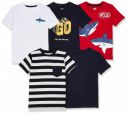 Amazon Brand - Jam & Honey Boy's Mix Pattern Regular Fit T-Shirt (Available in Pack of 3 and 5)...