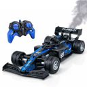 Amazon Brand - Jam & Honey Formula F1 RC Racing Car for Kids | 2.4GHz Remote (100+ ft Range) | Mist Smoke Effect | LED Lights | USB Type-C Rechargeable | Multi-Direction Control | Black|4+ Years...