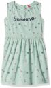 Amazon Brand - Jam & Honey Girls Knee-Length Cotton Printed Regular Fit Sleeveless Dress...
