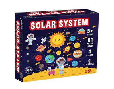 Amazon Brand - Jam & Honey Outer Space Solar Sytem Jigsaw Puzzle | Suited for Ages 5 Years and Above | 61 Pieces