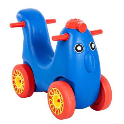 Amazon Brand - Jam & Honey Scoot Hoot Ride On for Kids | Curved Seat | Long Tail for Back Support | Good for Party or Return Gift