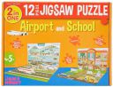 Amazon Brand - Jam & Honey Airport and School Puzzle (20 Pieces)...