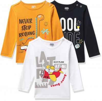 Amazon Brand - Jam & Honey Baby-Boys Regular Fit T-Shirt
