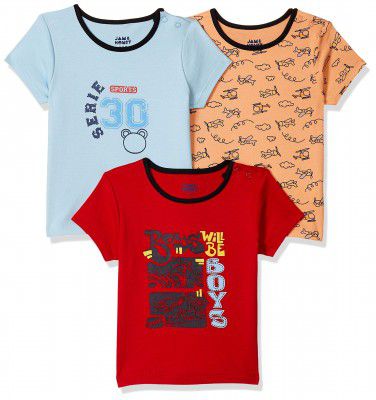 Amazon Brand - Jam & Honey Baby-Boys Regular T-Shirt