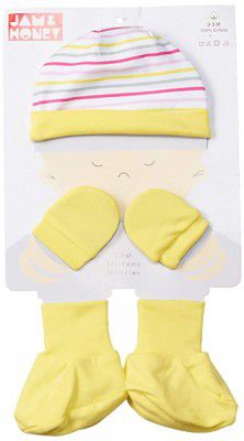 Amazon Brand - Jam & Honey Baby-Girls Cotton Clothing Set