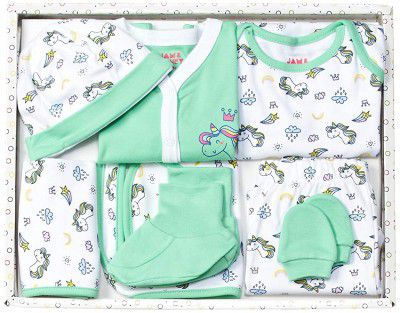 Amazon Brand - Jam & Honey Baby-Girls Cotton Clothing Set