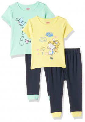 Amazon Brand - Jam & Honey Baby Girls Overalls