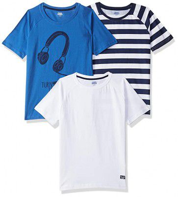 Amazon Brand - Jam & Honey Boys Regular Fit T-Shirt