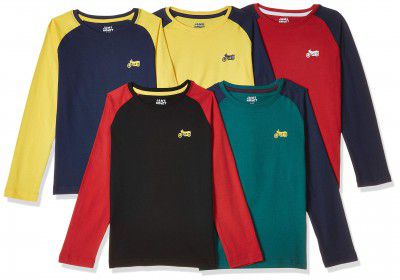 Amazon Brand - Jam & Honey Boys Regular Fit T-Shirt