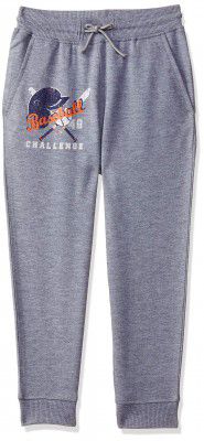 Amazon Brand - Jam & Honey Boys Regular Jogger (SS19TRS490_Grey Melange_8 9 Years)