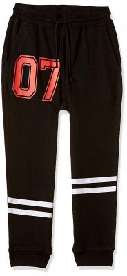 Amazon Brand - Jam & Honey Boys Regular Jogger (SS19TRS489_Black_7 8 Years)