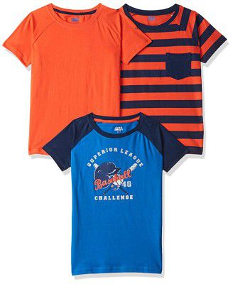 Amazon Brand - Jam & Honey Boys Regular T-Shirt