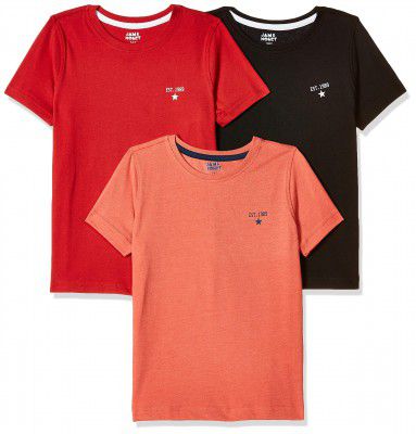 Jam & Honey Boys Regular T-Shirt ( Pack Of 3)