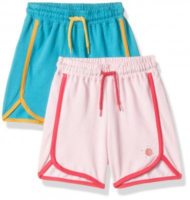 Amazon Brand - Jam & Honey Girls Cotton Shorts