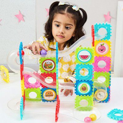 Amazon Brand - Jam & Honey Magnetic Tiles 110 Pieces 